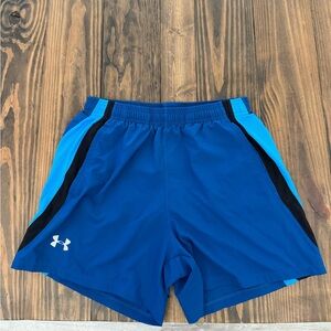 Under Armour Men’s Royal Blue Athletic Shorts with Sky Blue Panels